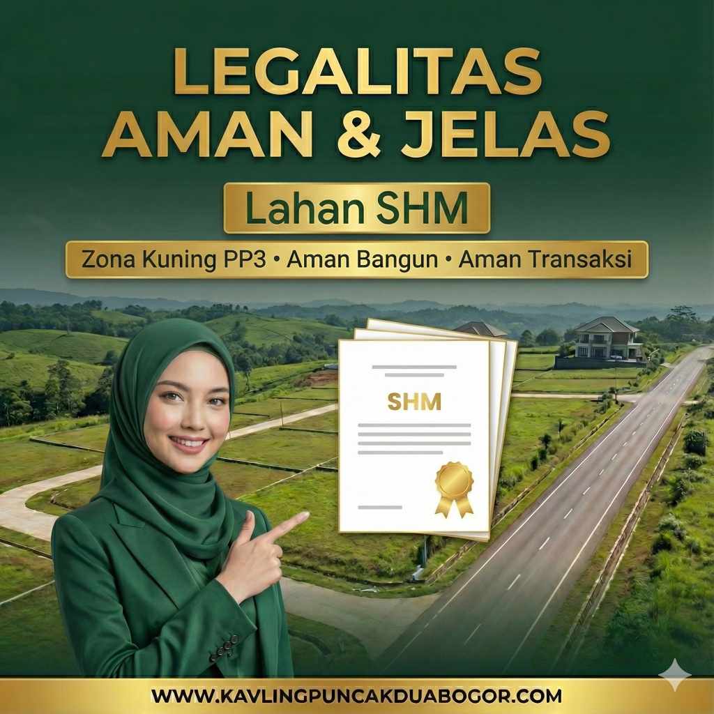 Panorama alam sekitar Hanjawong dari kavling di Puncak 2 Bogor - view gunung memukau